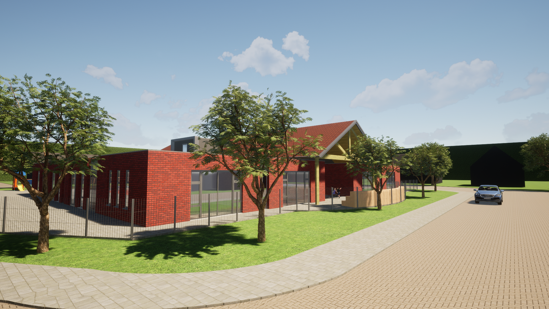 Afbeelding nieuwbouw Kindcentrum De Baayaert in Wouw